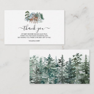 Thank you Winter Baby its cold outside Baby Shower Enclosure Card