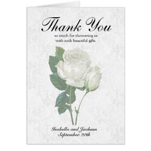 Thank You with a Beautiful White Rose 