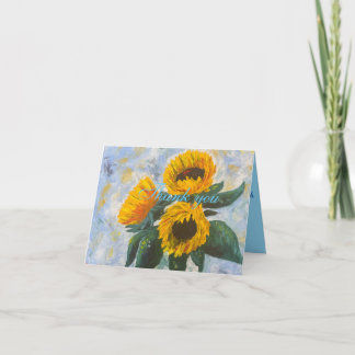 Thank you with art card