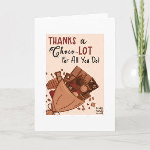 Thank you with Chocolate - Funny Card