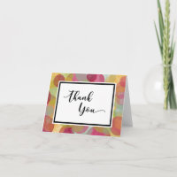 Thank You with Multicolored, Whimsical Circles