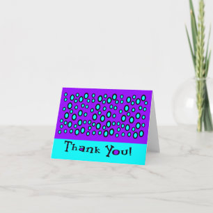 Thank You With Random Outlined Circles Card