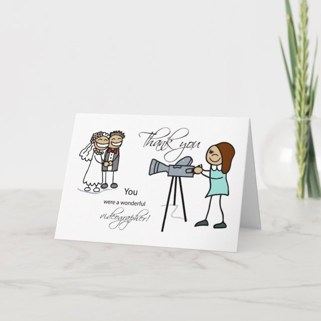 Thank You Woman Videographer, Wedding (Front)