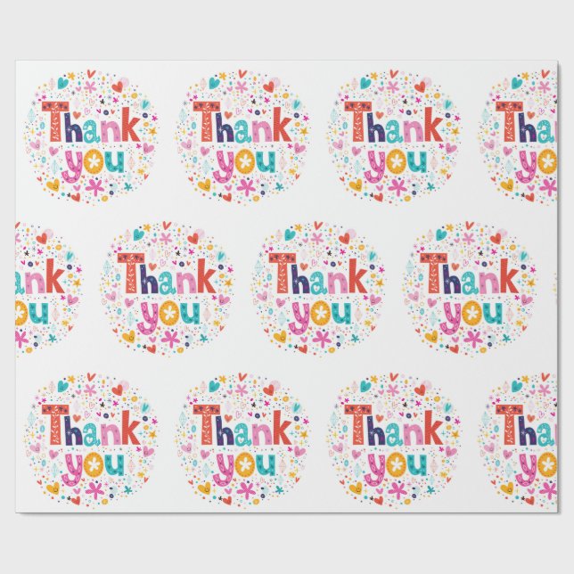 Thank You Wrapping Paper (Flat)