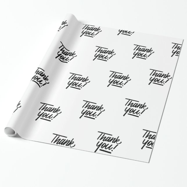 Thank You Wrapping Paper (Unrolled)