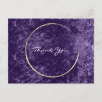 Thank You Wreath Violet Gold Velvet Purple Grape