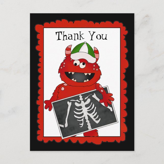 Thank You X-ray Tech postcard (Front)