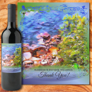 Thank You Yelapa Scenic Path View 0819 Wine Label