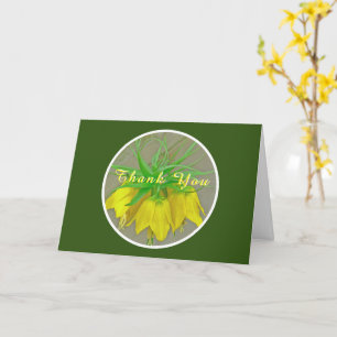 THANK YOU/YELLOW CROWN IMPERIAL/UNIQUE TULIP CARD