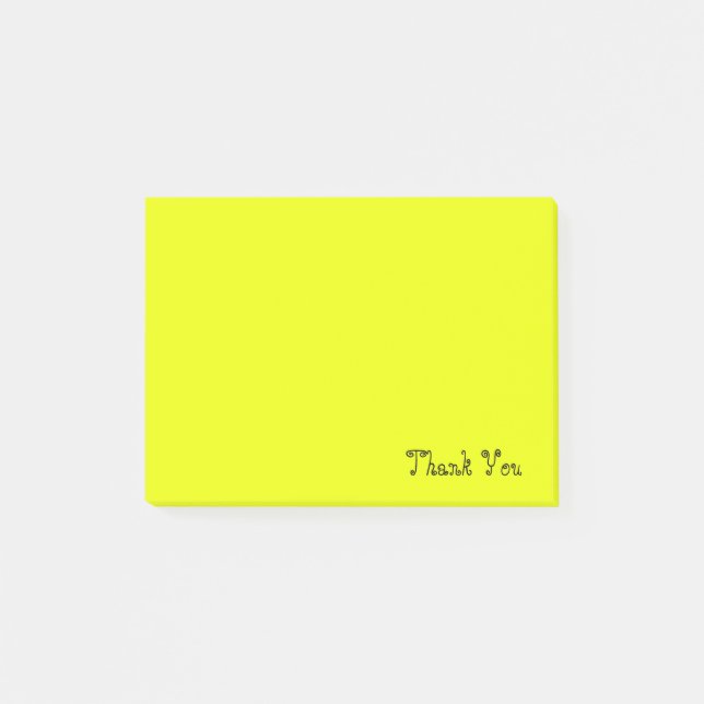 Thank You | Yellow Post-it Notes (Front)