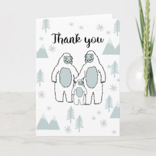 Thank You Yeti Baby Card by Andrea Lauren