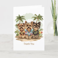 Thank You Yorkshire Terrier Dogs Hawaiian Shirts
