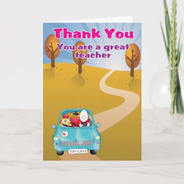 thank you you are a great teacher (Front)