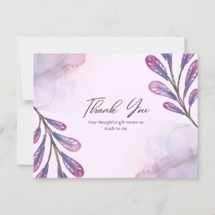 Thank you your thoughtful gift means so much to me postcard