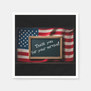 Thank youi for your service! napkin