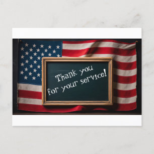 Thank youi for your service! postcard