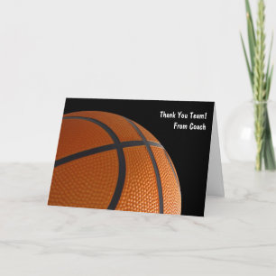 Thank Your Basketball Team Cards