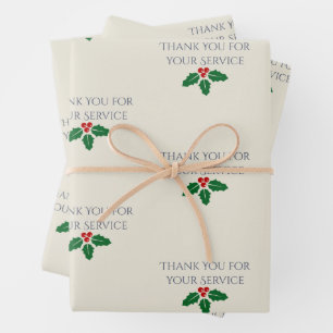 Thank Your for Your Service Wrapping Paper