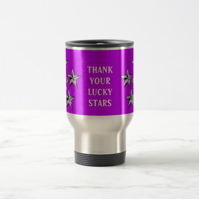 THANK YOUR LUCKY STARS STAINLESS STEEL MUG (Center)