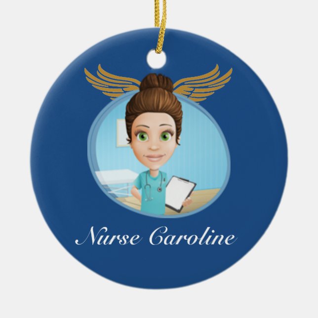 Thank Your Nurse - SRF Ceramic Tree Decoration (Front)