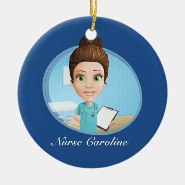Thank Your Nurse - SRF Ceramic Tree Decoration (Front)