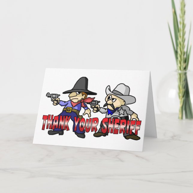 Thank Your Sheriff You Card (Front)
