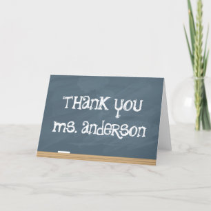 Thank your Teacher or Tutor! (add teachers name) Thank You Card