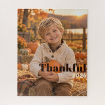 Thankful 2026 Personalised Thanksgiving Photo