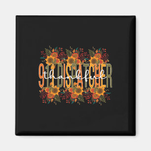 Thankful 911 Dispatcher Thanksgiving 911 Operator  Magnet