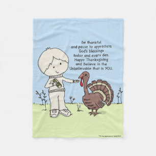 Thankful and Appreciative Fleece Blanket