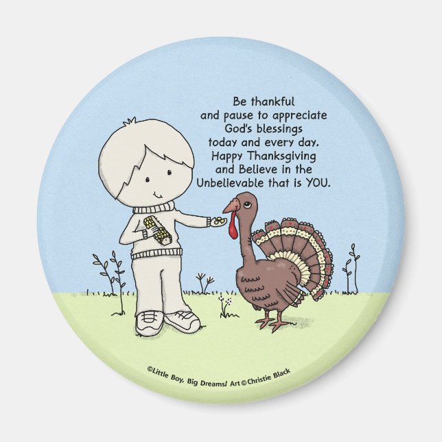 Thankful and Appreciative Magnet (Front)