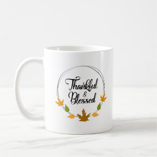 Thankful and Blessed Personalised Coffee Mug