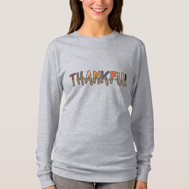 Thankful and Blessed T-Shirt (Front)