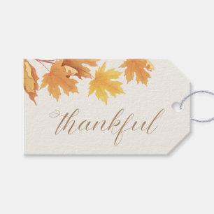 Thankful – Autumn Fall Baby Shower Gift Tags