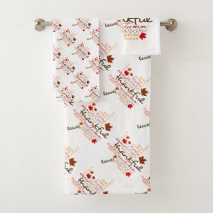 Thankful Bath Towel Set