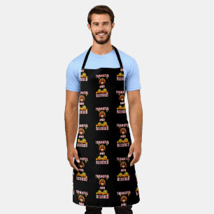 Thankful Blessed 23 US Maple November Thanksgiving Apron