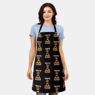 Thankful Blessed 23 US Maple November Thanksgiving Apron