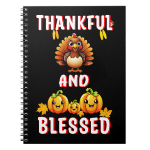 Thankful Blessed 23 US Maple November Thanksgiving Notebook