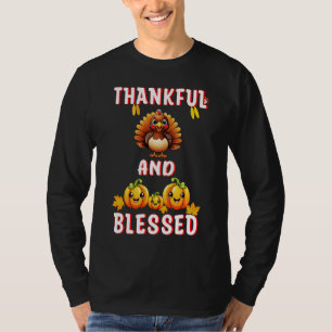 Thankful Blessed 23 US Maple November Thanksgiving T-Shirt