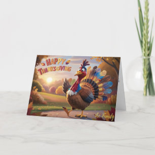 Thankful, Blessed, and Turkey-Obsessed Thank You Card