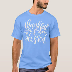 Thankful Blessed Autumn Thanksgiving Fall Favourit T-Shirt
