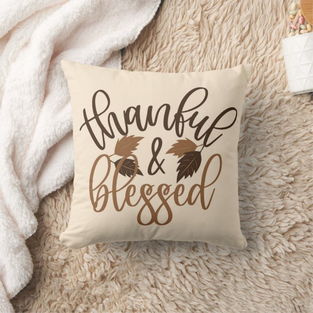 Thankful & Blessed Cushion (Blanket)