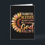 Thankful Blessed Kind Of A Mess But Trusting God I Card<br><div class="desc">Thankful Blessed Kind Of A Mess But Trusting God In All</div>