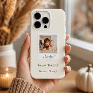 Thankful & Blessed Polaroid Photo Custom Gift iPhone 15 Pro Case