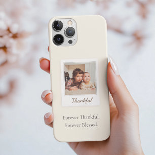 Thankful & Blessed Polaroid Photo Custom Gift iPhone 15 Pro Case