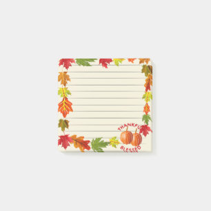 Thankful & Blessed Post-it Note
