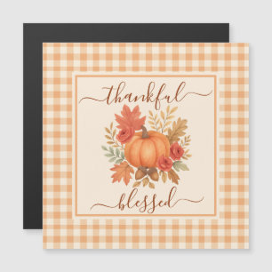 Thankful & Blessed Pumpkin Fall Thanksgiving