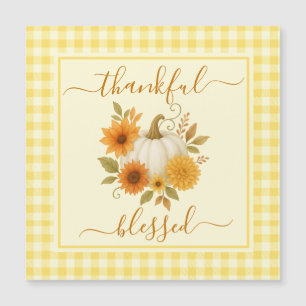 Thankful & Blessed Pumpkin Fall Thanksgiving