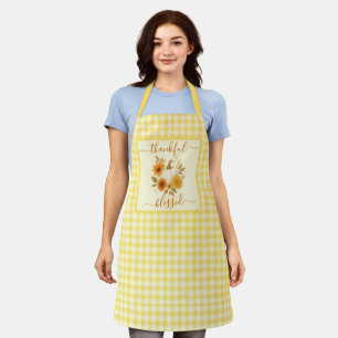 Thankful & Blessed Pumpkin   Fall Thanksgiving  Apron