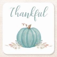 "Thankful" Blue Pumpkin